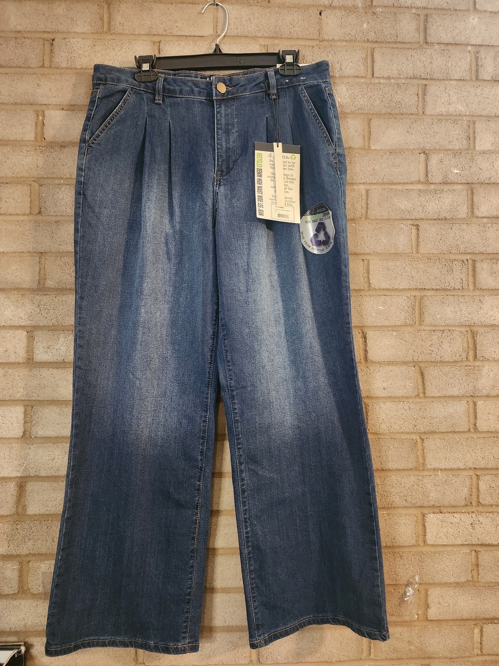 Nwt d. jeans Classic Wide-Leg Women Jeans - Dark Blue